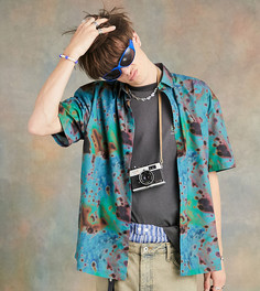 Oversized-рубашка с абстрактным принтом COLLUSION Unisex-Разноцветный
