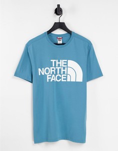 Синяя футболка The North Face Standard-Голубой