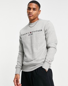 Серый свитшот с логотипом Tommy Hilfiger