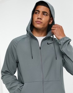 Серая куртка Nike Pro Training Dri-FIT Flex Vent Max-Серый
