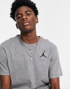 Серая футболка Nike Jordan-Серый
