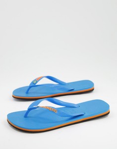 Голубые шлепанцы "Бразилия" Havaianas-Голубой