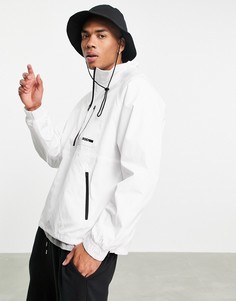 Белая легкая куртка без застежки Bershka-Белый