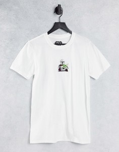 Футболка в стиле oversized с вышивкой Mandalorian-Белый Poetic Brands