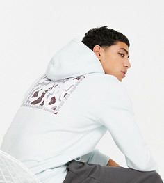 Худи серо-синего цвета с топографическим принтом The North Face – эксклюзивно для ASOS-Голубой