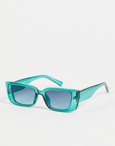 Женские солнцезащитные очки в квадратной оправе синего цвета AJ Morgan-Голубой