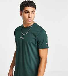 Зеленая футболка с фирменной надписью New Era – эксклюзивно для ASOS-Зеленый цвет
