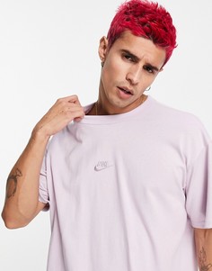 Светло-сиреневая oversized-рубашка Nike Premium Essential-Розовый цвет