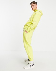 Джоггеры в стиле oversized выбеленного желтого цвета (от комплекта) ASOS DESIGN-Желтый