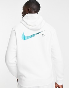 Белый флисовый худи Nike Zig Zag S3