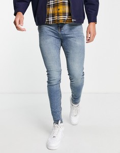 Синие выбеленные джинсы-морковки Jack & Jones Intelligence Pete-Голубой