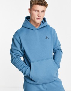 Голубой худи с вышитым логотипом Nike Jordan Jumpman