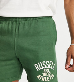 Зеленые трикотажные шорты Russell Athletic EST 1902-Зеленый цвет