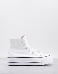 Высокие белые кеды на платформе Converse Chuck Taylor-Белый