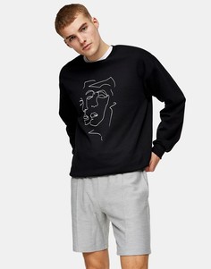 Серые шорты Topman-Серый