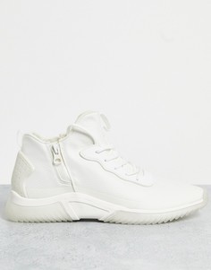 Белые кроссовки на спортивной подошве с молнией сбоку Aldo-Белый