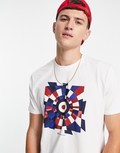 Футболка с принтом в виде мишени Ben Sherman-Белый