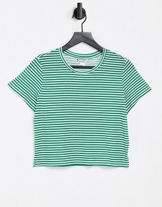 Зеленая футболка Monki-Зеленый цвет