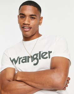 Футболка с логотипом Wrangler-Белый