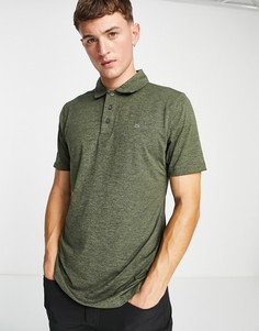 Футболка поло цвета хаки Calvin Klein Golf Newport-Зеленый цвет