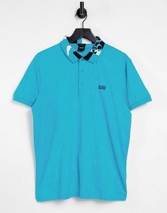 Футболка-поло BOSS Athleisure Paule-Голубой
