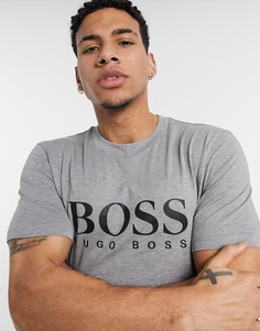 Футболка BOSS Business-Серебристый