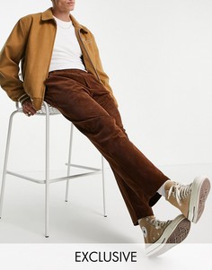 Вельветовые брюки коричневого цвета Reclaimed Vintage Inspired-Коричневый цвет