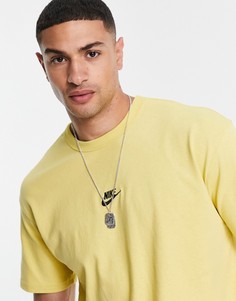 Oversized-рубашка горчичного цвета Nike Premium Essential-Желтый