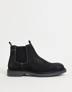 Черные ботинки челси с петелькой для надевания Jack & Jones-Черный цвет