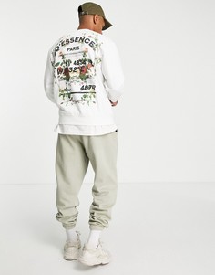 Белый лонгслив с цветочным рисунком классического кроя River Island