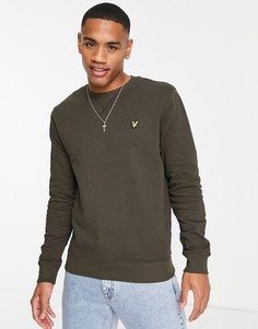 Зеленый свитшот с круглым вырезом Lyle & Scott-Зеленый цвет