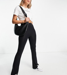 Черные расклешенные брюки ASOS DESIGN Tall-Черный цвет