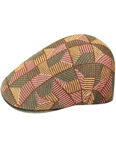 Плоская кепка с плиточным рисунком Kangol 507-Разноцветный