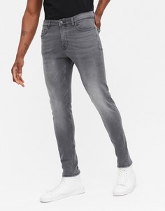 Серые выбеленные джинсы скинни New Look-Серый