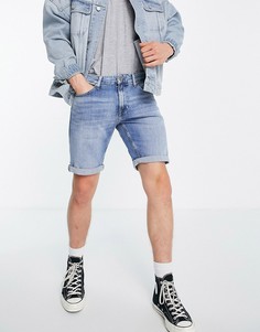 Джинсовые шорты узкого кроя светлого цвета Tommy Jeans Scanton-Голубой
