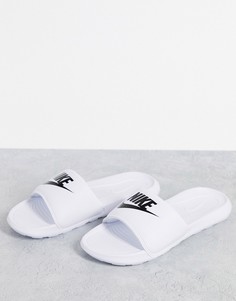 Белые шлепанцы Nike Victori-Белый