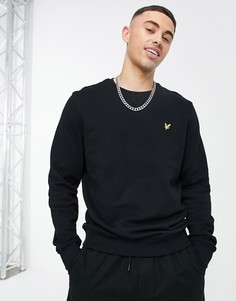Черный свитшот с круглым вырезом Lyle & Scott-Черный цвет