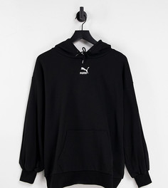 Черный худи в стиле oversized PUMA Classics-Черный цвет