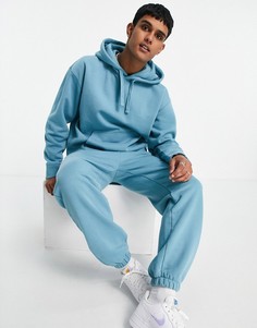 Голубой oversized-худи от комплекта Topman