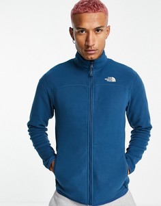 Темно-синий флисовый свитшот на молнии The North Face 100 Glacier