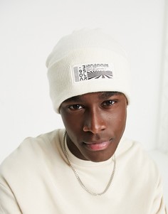 Шапка-бини из переработанного смесового полиэстера цвета экрю Topman Untitled Skater-Светло-бежевый цвет