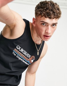 Черная майка Quiksilver Stone Cold Classic-Черный цвет