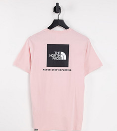 Розовая футболка The North Face Red Box эксклюзивно на ASOS-Розовый цвет