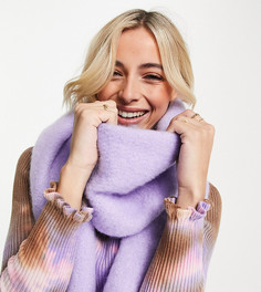 Сиреневый мягкий шарф My Accessories London Exclusive-Фиолетовый цвет