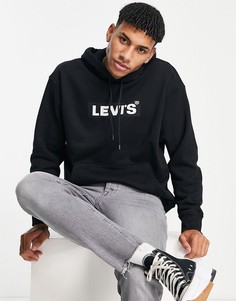 Худи черного цвета с прямоугольной вставкой Levis-Черный цвет Levis®