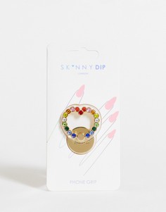 Кольцо для телефона в форме сердца с разноцветной отделкой Skinnydip-Разноцветный