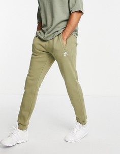 Базовые джоггеры цвета хаки adidas Originals-Зеленый цвет