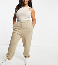 Бежевые джоггеры ASOS DESIGN Curve Ultimate-Светло-бежевый цвет