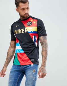 Черная футболка с принтом флага Nike FC 886872-012-Черный