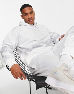 Худи с принтом гор Topman Signature-Белый